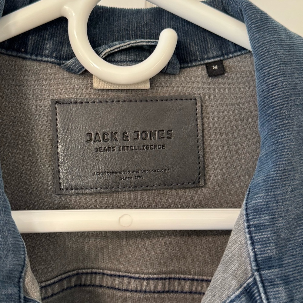 Jack & Jones Blue Corduroy Jacket - Picture 2 of 5